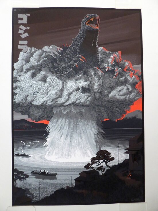Mondo Other - NEW SIGNED LE #17/125 GODZILLA BY LAURENT DURIEUX SIGNED MONDO POSTER ART PRINT